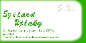 szilard ujlaky business card